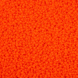 11/0 Czech Cut Seed Beads #37078 Opaque Orange 13g
