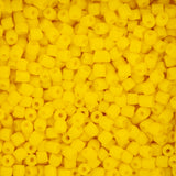 9/0 Czech 3-Cut Seed Beads Opaque Yellow Lemon 13g