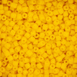 9/0 Czech 3-Cut Seed Beads Opaque Golden Yellow 13g