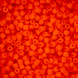9/0 Czech 3-Cut Seed Beads Opaque Orange 13g