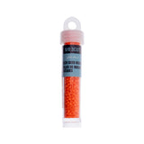 9/0 Czech 3-Cut Seed Beads Opaque Orange 13g