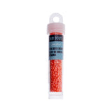 9/0 Czech 3-Cut Seed Beads Opaque Dark Orange 13g