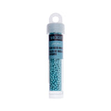 9/0 Czech 3-Cut Seed Beads Opaque Turquoise Blue 13g