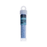 9/0 Czech 3-Cut Seed Beads Opaque Powder Blue 13g