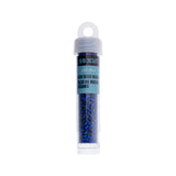 9/0 Czech 3-Cut Seed Beads Transparent Royal Blue S/L 13g