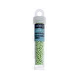 9/0 Czech 3-Cut Seed Beads Opaque Pale Green 13g