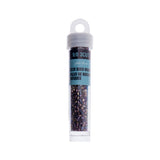 9/0 Czech 3-Cut Seed Beads Transparent Amethyst AB 13g