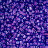 9/0 Czech 3-Cut Seed Beads Transparent C/L Fuchsia 13g
