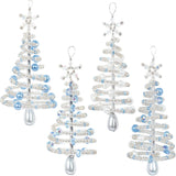 Ornament Kit - Frosty Christmas Trees - Makes 4