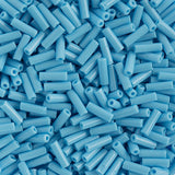 #3 Czech Bugle Beads Opaque Light Blue 25g Bag