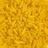 #3 Czech Bugle Beads Opaque Gold Yellow 25g Bag