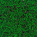 #5 Twisted Czech Bugle Beads Silver Lined Dark Green 25g Bag
