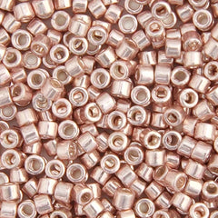11/0 Delica Bead #0418 Light Rose Galvanized 5.2g