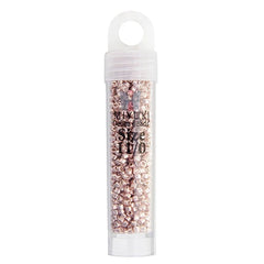 11/0 Delica Bead #0418 Light Rose Galvanized 5.2g