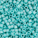11/0 Delica Bead #0878 Op Turquoise Green AB Matte 5.2g