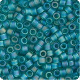11/0 Delica Bead #1283 Tr Matte Teal Caribbean AB 5.2g