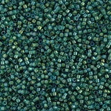 11/0 Delica Bead #2381 Fancy Lined Green Turquoise 5.2g