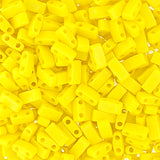 Half Tila Beads #0404FR Op Matte Lemon Yellow AB 5.2g