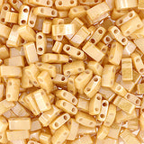Half Tila Beads #0593 Light Caramel Ceylon 5.2g