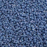 11/0 Miyuki Seed Beads #4704 Frosted Glazed Rainbow Sapphire 22g