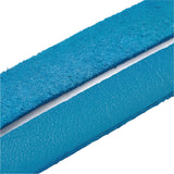Faux Leather Lace 10mm Turquoise Blue 1m