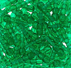 Stacked Fishing Beads Dark Green 50/pk