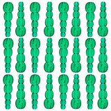 Stacked Fishing Beads Dark Green 50/pk