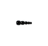 Stacked Fishing Beads Opaque Black 50/pk