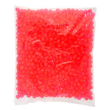 Round Plastic Beads 6mm Transparent Cerise 1000/pk