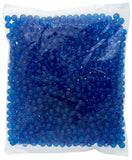 Round Plastic Beads 6mm Transparent Dark Blue 1000/pk