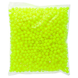 Round Plastic Beads 6mm Opaque Fluorescent Chartreuse 1000/pk