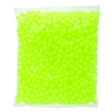Round Plastic Beads 6mm Opaque Fluorescent Yellow 1000/pk