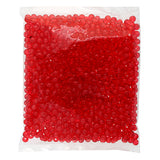 Round Plastic Beads 6mm Transparent Raspberry 1000/pk
