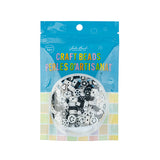 Craft Beads Clay Mixed Shapes Black and White 120/pk