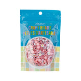 Craft Beads Plastic Disc 7mm Pink Mix 72g