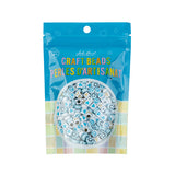 Craft Beads Plastic Disc/Cube Blue Mix 72g