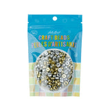 Craft Beads Plastic Alphabet Disc 7mm Silver & Gold 72g