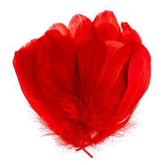 Goose Feathers 5-7" Red 6g