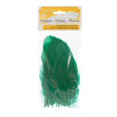 Goose Feathers 5-7" Green 6g