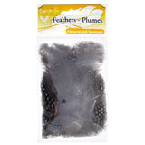 Guinea Fowl Feathers 2-3" Natural 3g