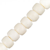 Bone Crow Beads 7x9mm Ivory 30/Strand