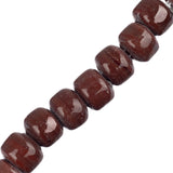 Glass Crow Beads 7x9mm Brown 30/Strand
