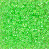 15/0 Toho Seed Beads #805 Luminous Neon Green 8-9g Vial