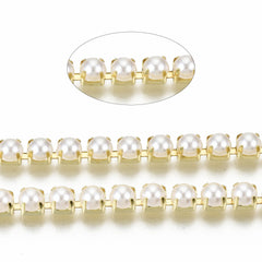 Metal Pearl Banding 4mm Gold 10yd/pk