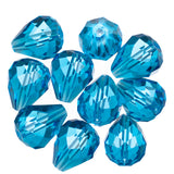 K9 Glass Teardrop Beads 12x10mm Capri Blue 10/pk
