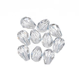 K9 Glass Teardrop Beads 8x6mm Crystal 10/pk