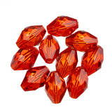 K9 Glass Oval Beads 11x8mm Light Siam 10/pk