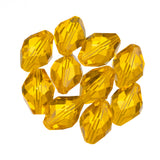 K9 Glass Oval Beads 11x8mm Topaz 10/pk