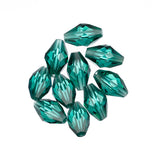 K9 Glass Oval Beads 9x6mm Indicolite 10/pk