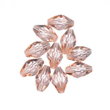 K9 Glass Oval Beads 9x6mm Padparadscha 10/pk